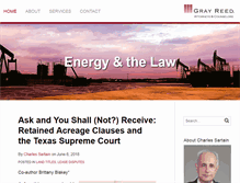 Tablet Screenshot of energyandthelaw.com